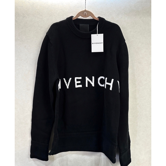 クリーニング済 GIVENCHY ジバンシー ジバンシィ ニット セーター ロゴ-