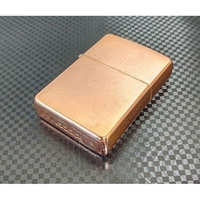 ZIPPO Solid Copper [飴色]ヘアライン 2002年製(希少)