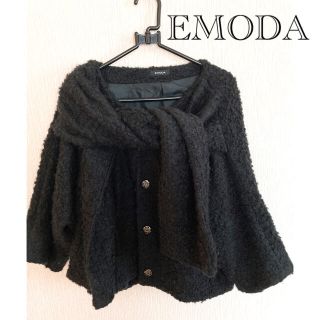 エモダ(EMODA)のEMODA エモダ　/コート黒(毛皮/ファーコート)