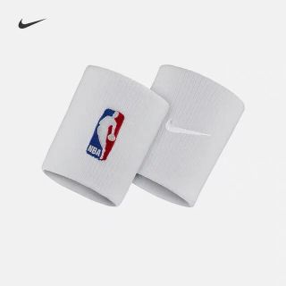 ナイキ(NIKE)のNIKE ナイキ NBAリストバンド 白色 ロングタイプ(バングル/リストバンド)