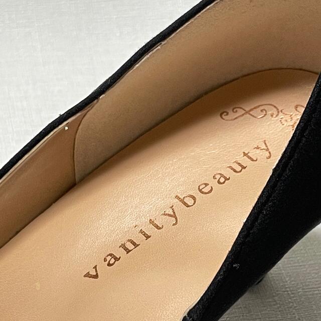 vanitybeauty(バニティービューティー)のバニティービューティー スエード調 パンプス 黒 23cm レディースの靴/シューズ(ハイヒール/パンプス)の商品写真