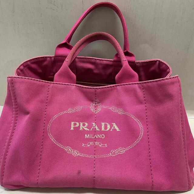 PRADA - プラダPRADAカナパ  トート　pinkピンク　大きい