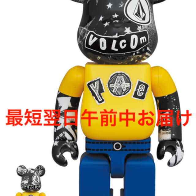 MEDICOM TOY(メディコムトイ)のBe@rbrick   Volcom MEDICOM TOY400%100%新品 エンタメ/ホビーのフィギュア(その他)の商品写真