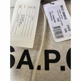 sacai - sacai APCコラボフーディーパーカーライトグレーの通販 by ...