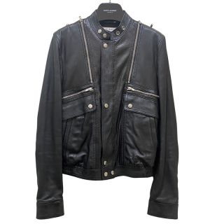 サンローラン(Saint Laurent)のサンローラン SAINT LAURENT パイソン切替 ジップアップレ【中古】(ライダースジャケット)