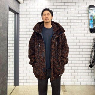 美品 WACKO MARIA LEOPARD PILE BOA PARKA