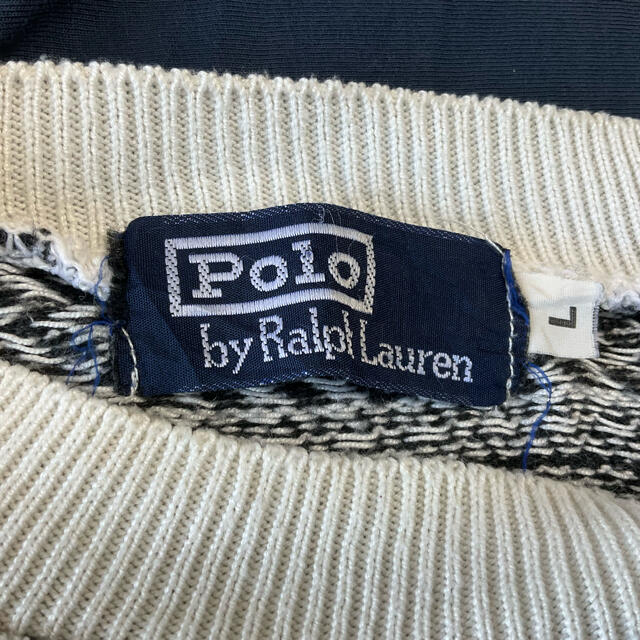 POLO RALPH LAUREN(ポロラルフローレン)のPolo by Ralph Lauren ポロ　ラルフローレン　L ニット　総柄 メンズのトップス(ニット/セーター)の商品写真