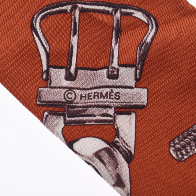 Hermes(エルメス)のエルメス  ツイリー スカーフ ブラウン レディースのファッション小物(バンダナ/スカーフ)の商品写真