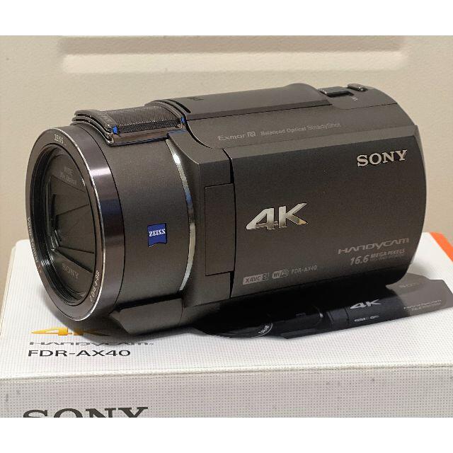 SONY(ソニー)のSONY 4K ビデオカメラ FDR-AX40 スマホ/家電/カメラのカメラ(ビデオカメラ)の商品写真