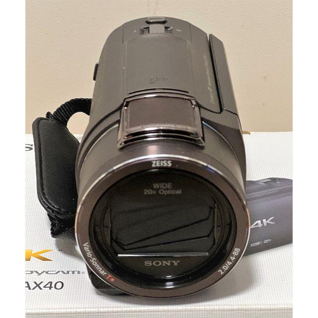 SONY(ソニー)のSONY 4K ビデオカメラ FDR-AX40 スマホ/家電/カメラのカメラ(ビデオカメラ)の商品写真