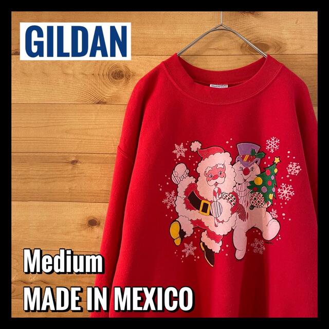 GILDAN 【GILDAN】メキシコ製 サンタ クリスマス プリント スウェット US古着の通販 by 古着屋手ぶらがbest｜ギルタンならラクマ