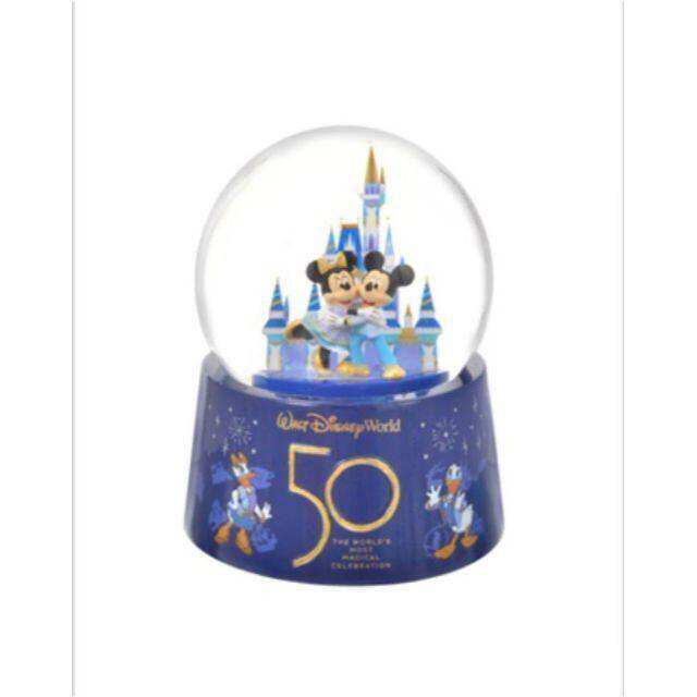 Disney(ディズニー)の【WDW 50周年】 ミッキー＆ミニー スノードーム　ディズニー エンタメ/ホビーのタレントグッズ(その他)の商品写真