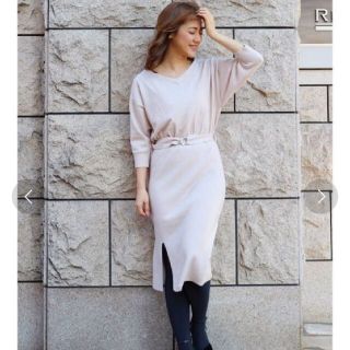 マーキュリーデュオ(MERCURYDUO)の【美品】MERCURYDUO クリーニング済 ニットワンピース(ひざ丈ワンピース)