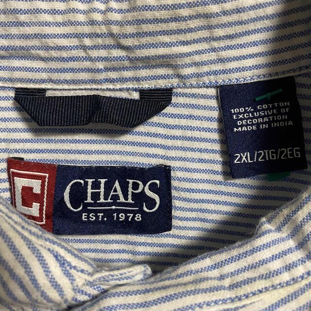 CHAPS(チャップス)の90s 古着 チャップス ラルフローレン 刺繍ロゴ ゆるだぼ ビッグシルエット メンズのトップス(シャツ)の商品写真