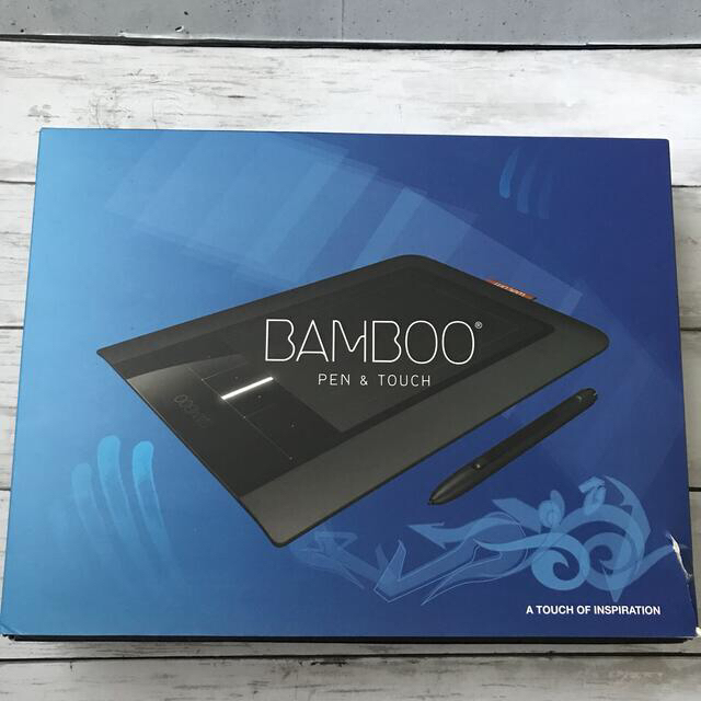 Wacom(ワコム)のペンタブ 黒  箱あり Wacom／Bamboo CTH-460 スマホ/家電/カメラのPC/タブレット(PC周辺機器)の商品写真