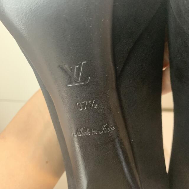LOUIS VUITTON(ルイヴィトン)のルイヴィトン　ブラックスエード　アイコンヒール　パンプス レディースの靴/シューズ(ハイヒール/パンプス)の商品写真