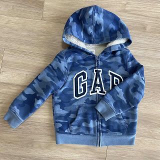 ギャップキッズ(GAP Kids)のGAP パーカー 迷彩 ブルー ネイビー 110㎝(ジャケット/上着)