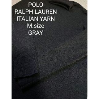 ラルフローレン(Ralph Lauren)のPOLO RALPH LAUREN タートルネック リブ セーター M グレー(ニット/セーター)