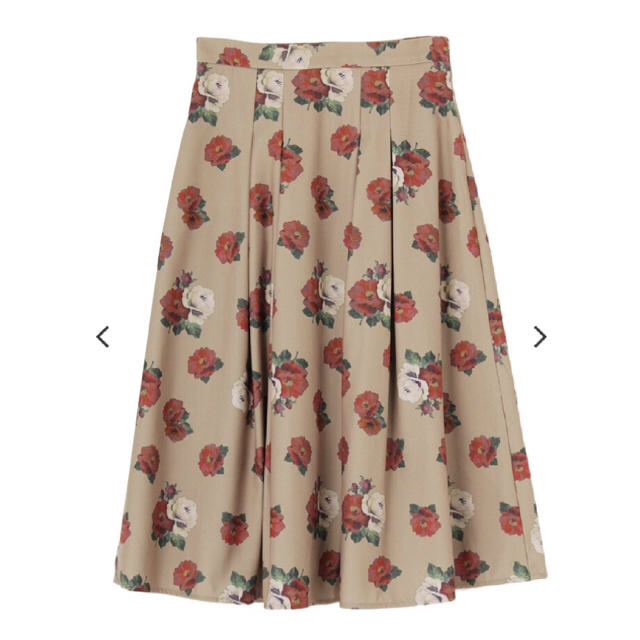 dazzlin(ダズリン)のdazzlin♡ビンテージローズミディスカート レディースのスカート(ひざ丈スカート)の商品写真