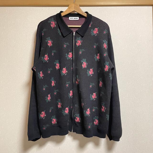 美品！激レア！TTT_MSW ttt msw flower knit ポロシャツ-