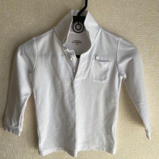 ニシマツヤ(西松屋)の男の子　110㎝　ポロシャツ　白(Tシャツ/カットソー)