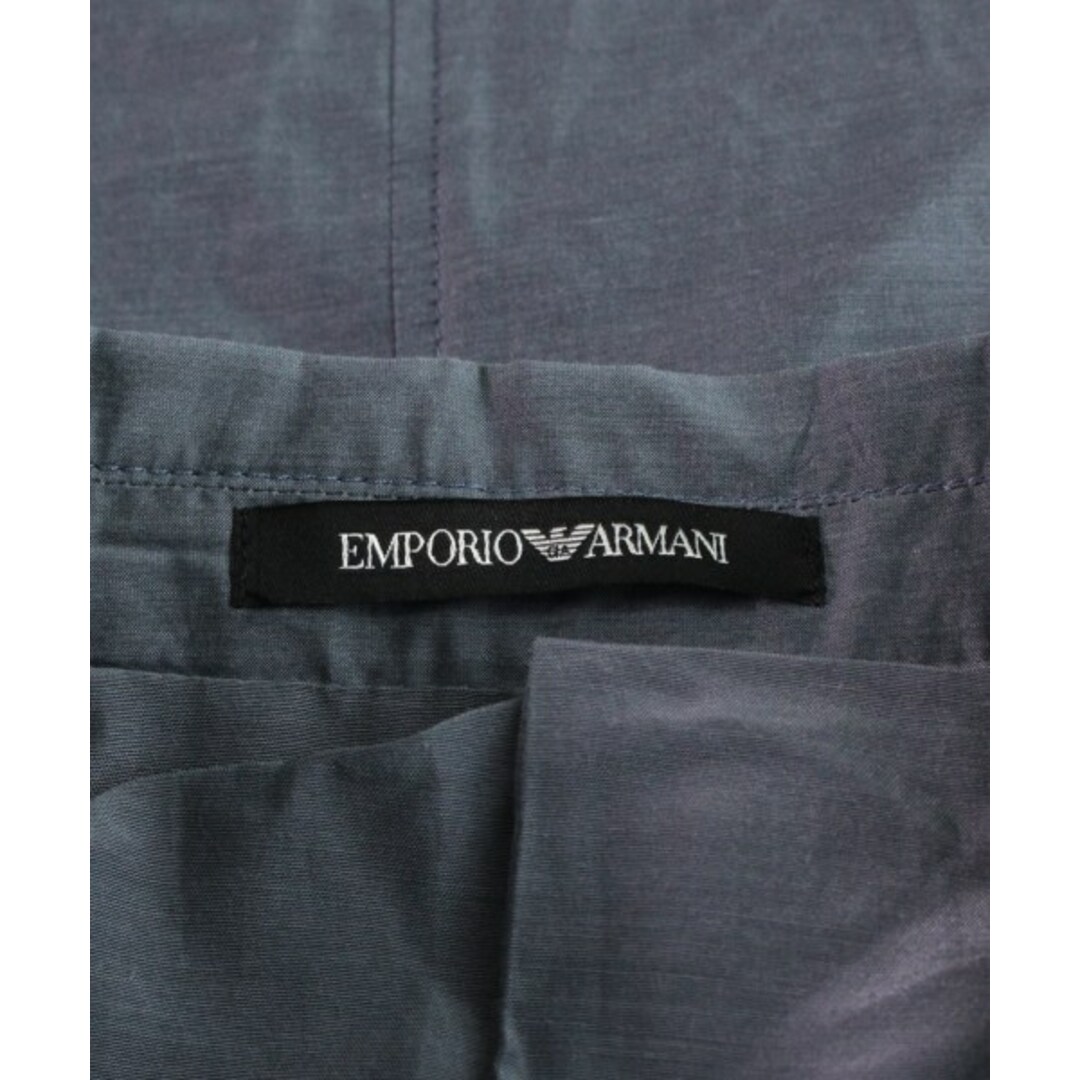 EMPORIO ARMANI カジュアルジャケット 44(S位) ブルーグレーボタン柄