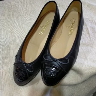 シャネル(CHANEL)のCHANEL  バレエシューズ　36ハフC 美品(バレエシューズ)