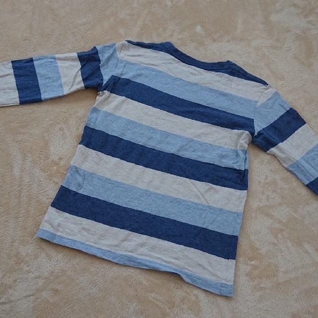 西松屋(ニシマツヤ)のロングTシャツ 140 ブルー キッズ/ベビー/マタニティのキッズ服男の子用(90cm~)(Tシャツ/カットソー)の商品写真