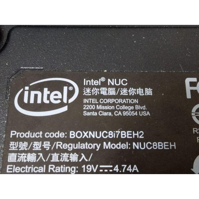 INTEL インテル NUC NUC8I7BEH BOXNUC8I7BEH スマホ/家電/カメラのPC/タブレット(デスクトップ型PC)の商品写真