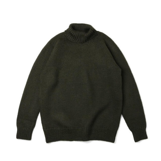 COMOLI コモリ 16AW ハンドタートルネックニット グリーン サイズ3