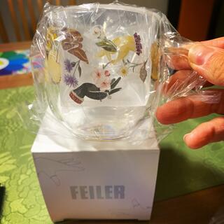 フェイラー(FEILER)のフェイラー　アミカルモン　柄茶漉しつきガラスカップ(グラス/カップ)