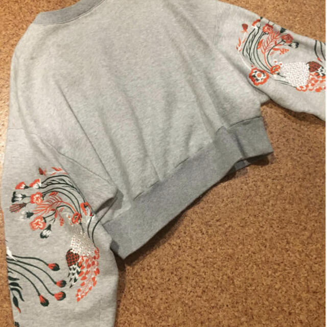 mame - mame mame krogouchi マメ 刺繍 スウェット グレー 完売 mame - mame mame krogouchi マメ 刺繍 スウェット グレー 完売