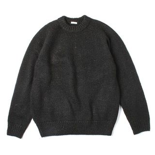 コモリ(COMOLI)のCOMOLI コモリ 17AW ハンドクルーネックニット ダークブラウンサイズ3(ニット/セーター)