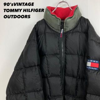 トミーヒルフィガー(TOMMY HILFIGER)の【超希少！】トミーヒルフィガーOUTDOORSEXPEDITIONダウン　黒L.(ダウンジャケット)