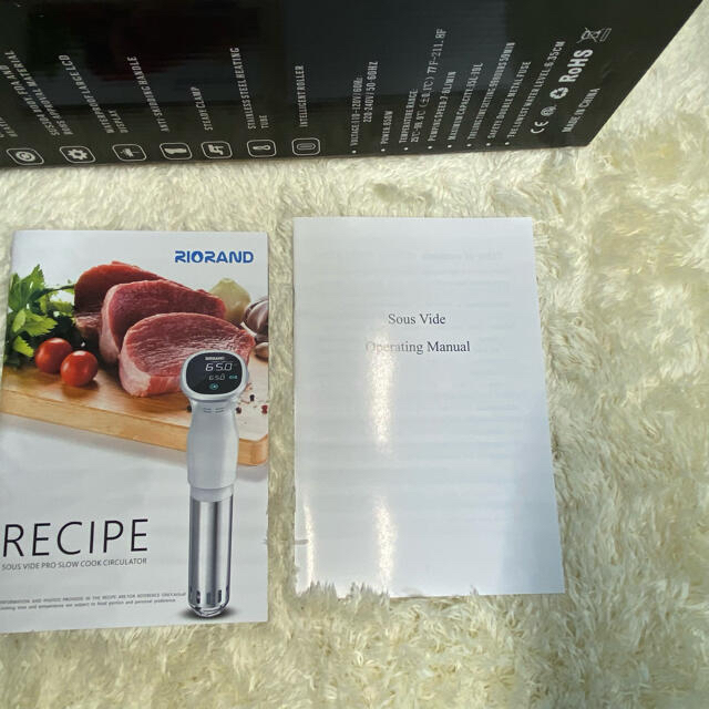 【未使用】RioRand 低温調理器 Sous Vide スロークッカー  スマホ/家電/カメラの調理家電(調理機器)の商品写真