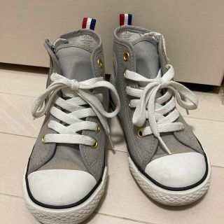 コンバース(CONVERSE)のコンバース　18センチ　グレー　トリコロール(スニーカー)