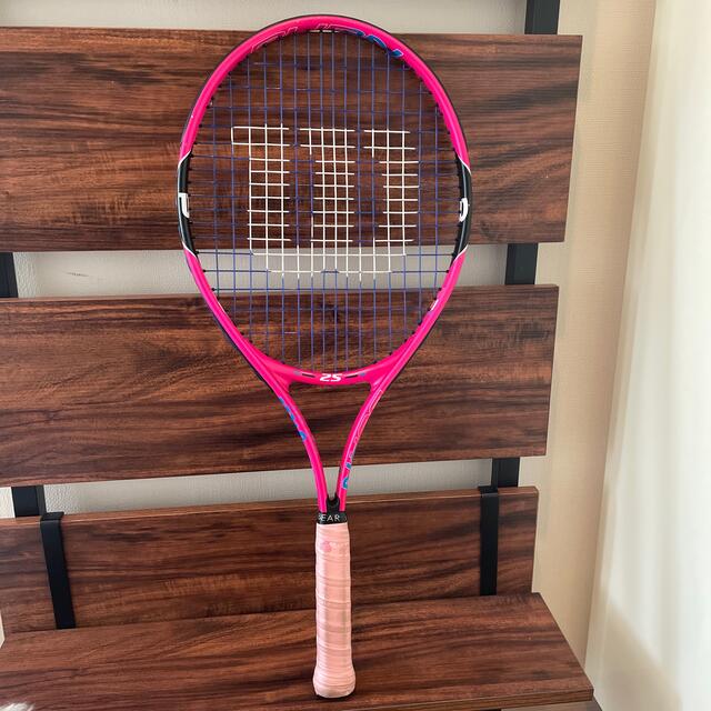 wilson(ウィルソン)のジュニア用テニスラケット Wilson BURN PINK 25 スポーツ/アウトドアのテニス(ラケット)の商品写真