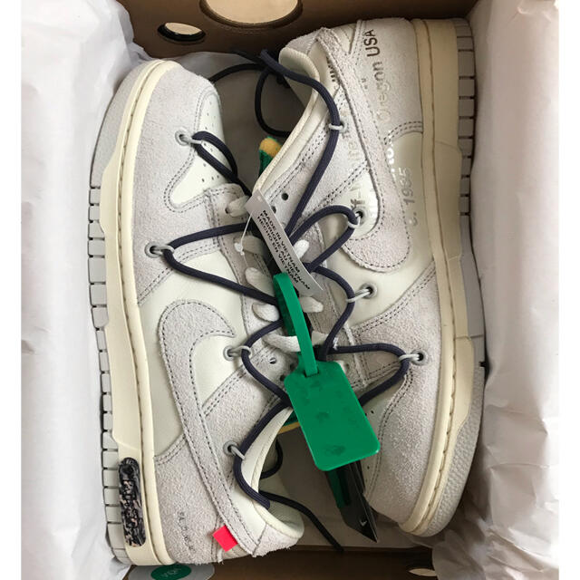 265cm付属品Nike Dunk Low Off-White lot 20/50