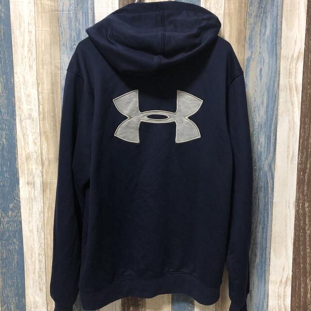 UNDER ARMOUR(アンダーアーマー)の【UNDER ARMOUR】アンダーアーマー ジップパーカー  ネイビー メンズのトップス(パーカー)の商品写真