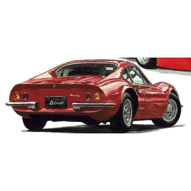 Ferrari(フェラーリ)のGC-401 Ferrari F40/ディーノ限定版画サイン額装済作家平右ヱ門 自動車/バイクの自動車(その他)の商品写真
