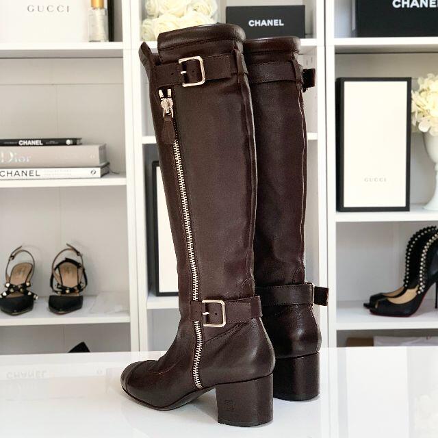 低価新作 CHANEL ロングブーツ ブラウンの通販 by mame's shop
