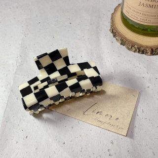 ユナイテッドアローズ(UNITED ARROWS)の■ block check square hair clip(バレッタ/ヘアクリップ)