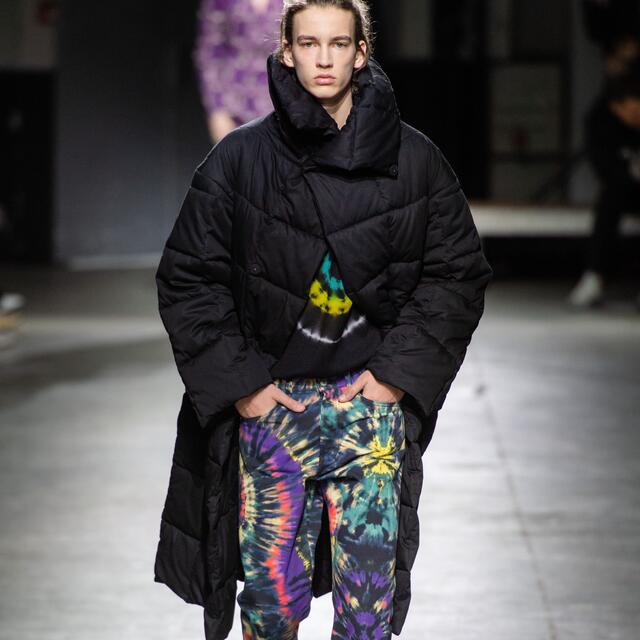 DRIES VAN NOTEN フーデットロングコート