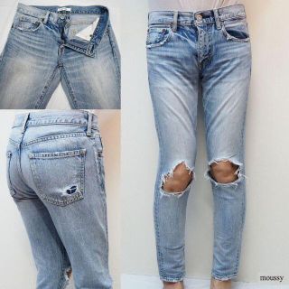 マウジー(moussy)の専用moussy ダメージ加工 リラックス テーパード デニム パンツw25(デニム/ジーンズ)