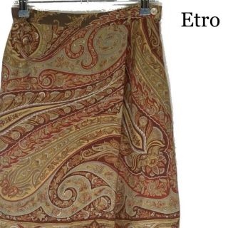 エトロ(ETRO)のA7  ETRO スカート ペイズリー　ヨーロピアン　総柄(ひざ丈スカート)