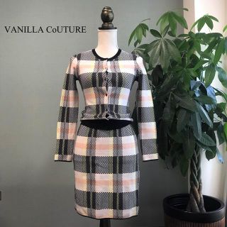 ダブルスタンダードクロージング(DOUBLE STANDARD CLOTHING)のダブスタ ヴァニラクチュール  デジタルチェックセットアップ　ワンピース(セット/コーデ)