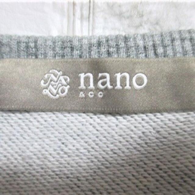 nano・universe(ナノユニバース)の☆ナノユニバース ロゴ スウェット カットソー トレーナー/メンズ/Ｍ メンズのトップス(スウェット)の商品写真
