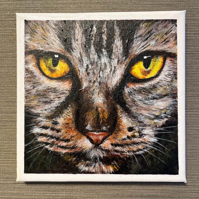 絵画 猫(アクリル絵の具)