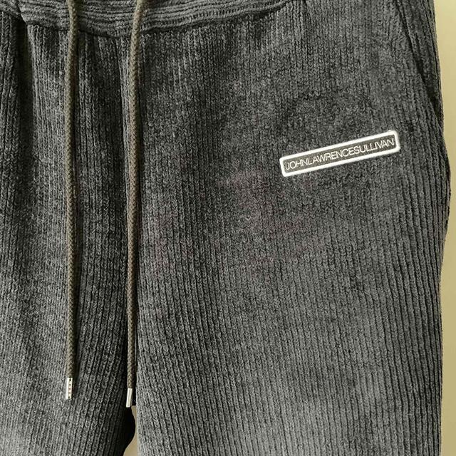 JOHN LAWRENCE SULLIVAN(ジョンローレンスサリバン)のサリバン　コーデュロイ　イージースラックス　sizeS 黒 メンズのパンツ(スラックス)の商品写真
