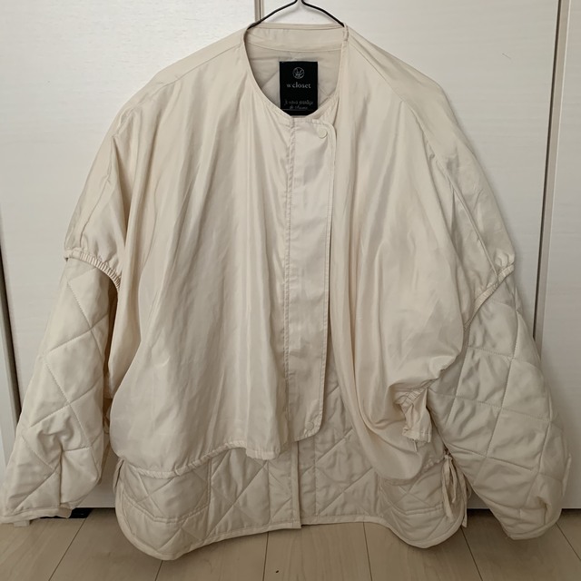 w closet(ダブルクローゼット)のw closet ▶︎レイヤードキルティングジャケット　アウター レディースのジャケット/アウター(ブルゾン)の商品写真